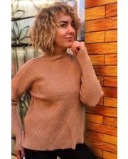 Кофты  Стильный свитер с геометрическим узором P-M - кофейный цвет, XXL/XXXL (есть размеры) фото
