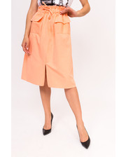Юбки  Стильная юбка с накладными карманами LUREX - персиковый цвет, M (есть размеры) фото