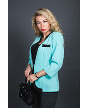  Пиджак классического кроя - бирюзовый цвет, XL (есть размеры)