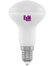 ELM LED R50 PA-10 5W, 3000K (мягкий свет), 220V, цоколь E14, AL+PL, 18-0054