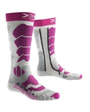 Лыжные носки X-Socks SKI CONTROL 2.0 LADY G731 Light Grey Melange / Violet фото