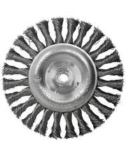 Щетки S&R Щетка дисковая S&R, стальная плетенная проволока 150, ворс 0,5 мм фото