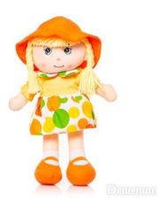 DEVILON Мягконабивная кукла в шляпке, 36 см, оранжевая (56114-2)