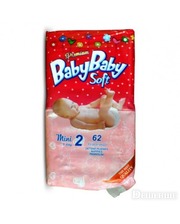 BabyBaby SOFT Premium 2 Mini 3-6 кг (62 шт)
