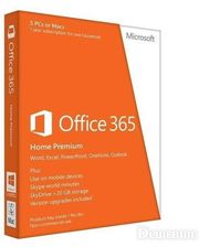 Microsoft Office365 Home Russian Sub 5 user 1YR Medialess P2 (6GQ-00763)