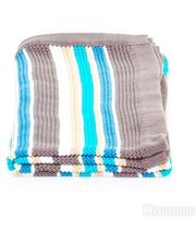 ABC одеяло для коляски Rio голубой в разноцветную полосу (91180/409)