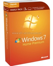 Microsoft Windows 7 Home Prem Russian VUP DVD Family Pack (GFC-01659)