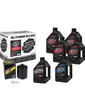 Maxima V-Twin Oil Change Kit Synthetic Black Filter 20w-50
