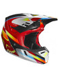 FOX V3 Motif Helmet ECE Red-Yellow S