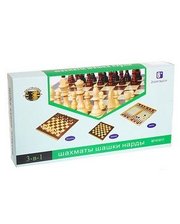  Набор настольных игр 3 в 1 (шахматы, шашки, нарды) W2408