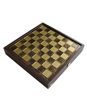 Manopoulos SK4BRO шахи Manopoulos, Грецька міфологія,латунь, у дерев'яному футлярі, коричневі 34х34см, 3 кг