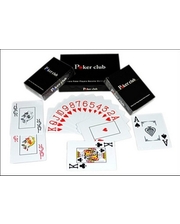 КНР Карты игральные с пластиковым покрытием Poker Club IG-6010