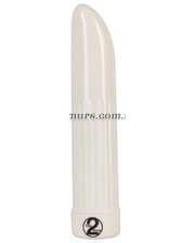 Пластикові вібратори  Вибратор «Lady finger» белого цвета фото