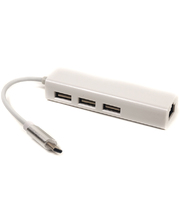 PowerPlant USB 3.1 Type-C - 3 порта USB 2.0 + Ethernet