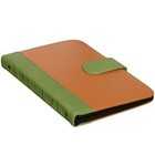 SB1995 Bookcase L Leather Orange-Green SB141087