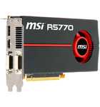 MSI Radeon HD 5770 850 Mhz PCI-E 2.1 1024 Mb 4800 Mhz 128 bit 2xDVI HDMI HDCP