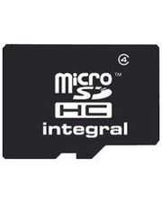 Карты памяти INTEGRAL microSDHC 16GB Class 4 + SD adapter фото