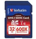 Verbatim SDHC Class 10 UHS-1 32GB