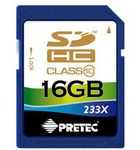 Pretec SDHC 233X Class 10 16GB