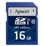 Apacer SDHC Class 10 UHS-I U1 (R95 W45 MB/s) 16GB