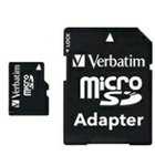 Verbatim microSDHC Class 10 16GB + SD adapter