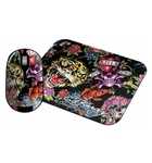 ED Hardy Wireless mouse+pad Full Color Black USB